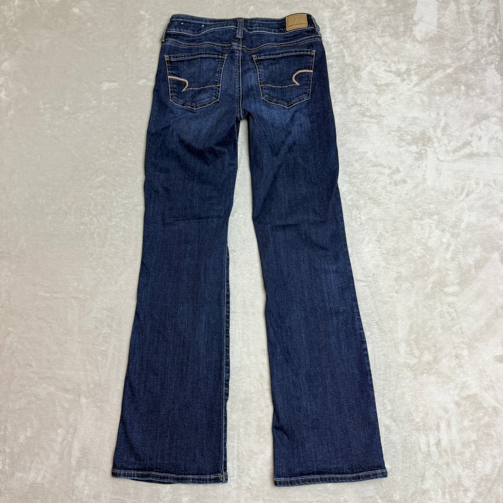 American Eagle Favorite Boyfriend Jeans Womens 4 Regular Blue Bootcut Stretch - Picture 6 of 15